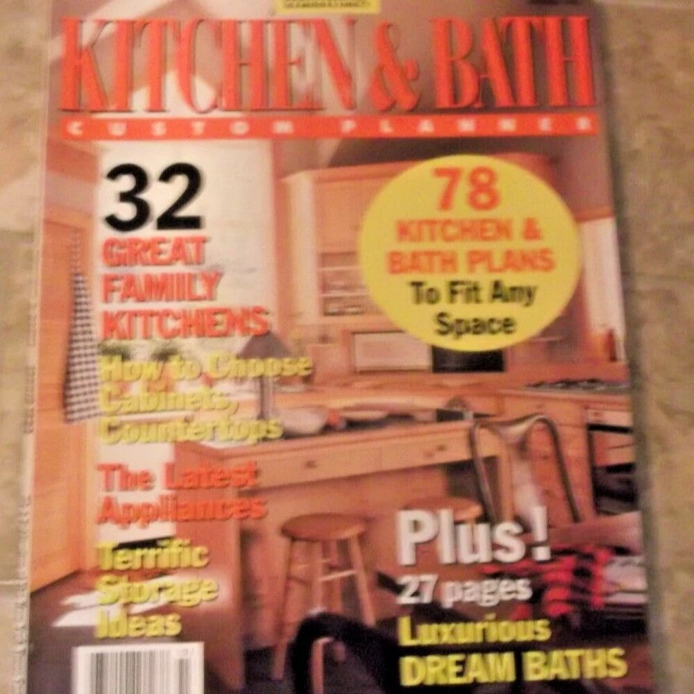 2/$35 KITCHEN & BATH Custom Planner Magazine Spring 1993 Great Family Kitchens